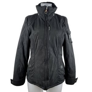 ZeroXPosur Black Wind Repellent Waterproof UV Stop Ski Jacket M